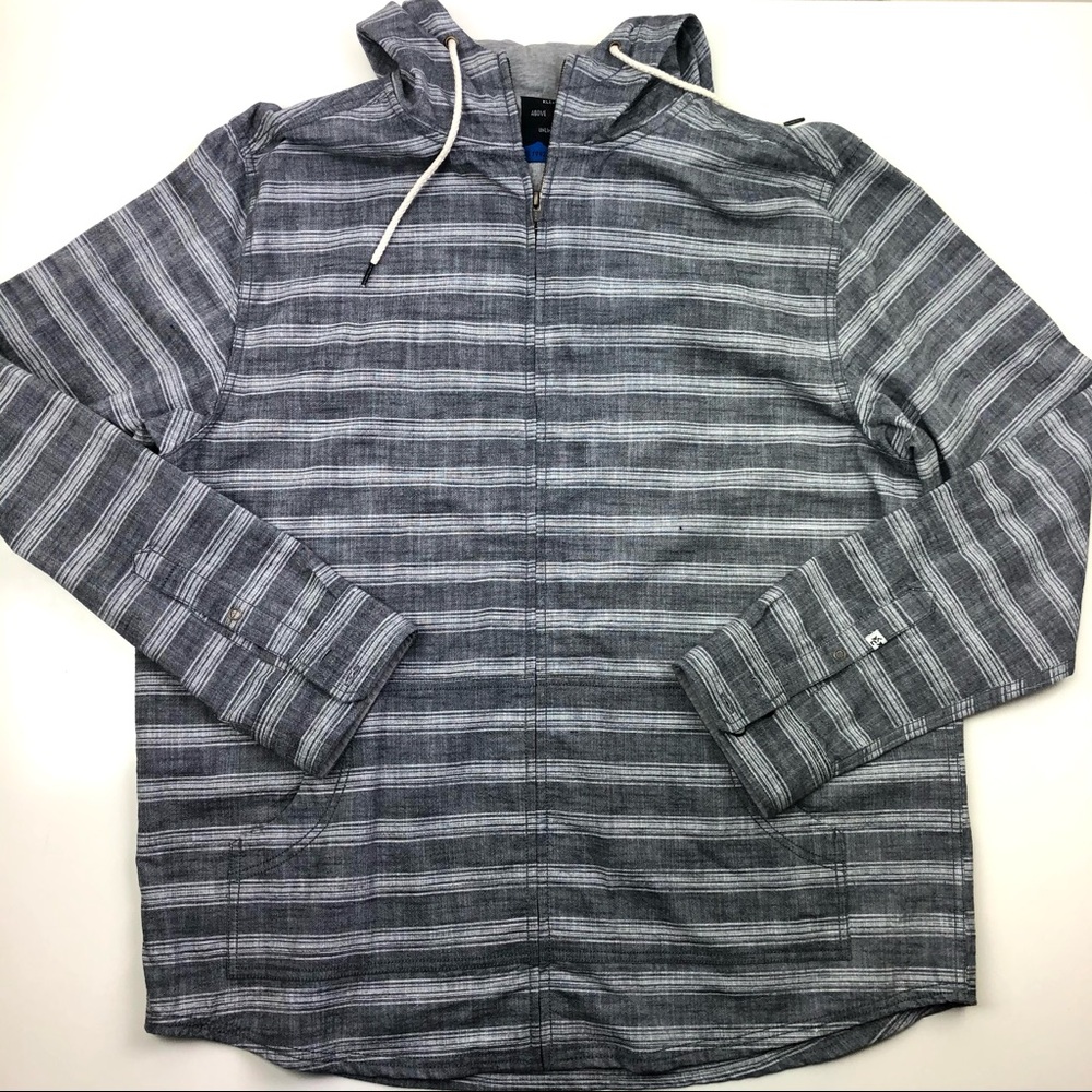 Kavu Baja Zip Midnight Front Zip Striped Jacket